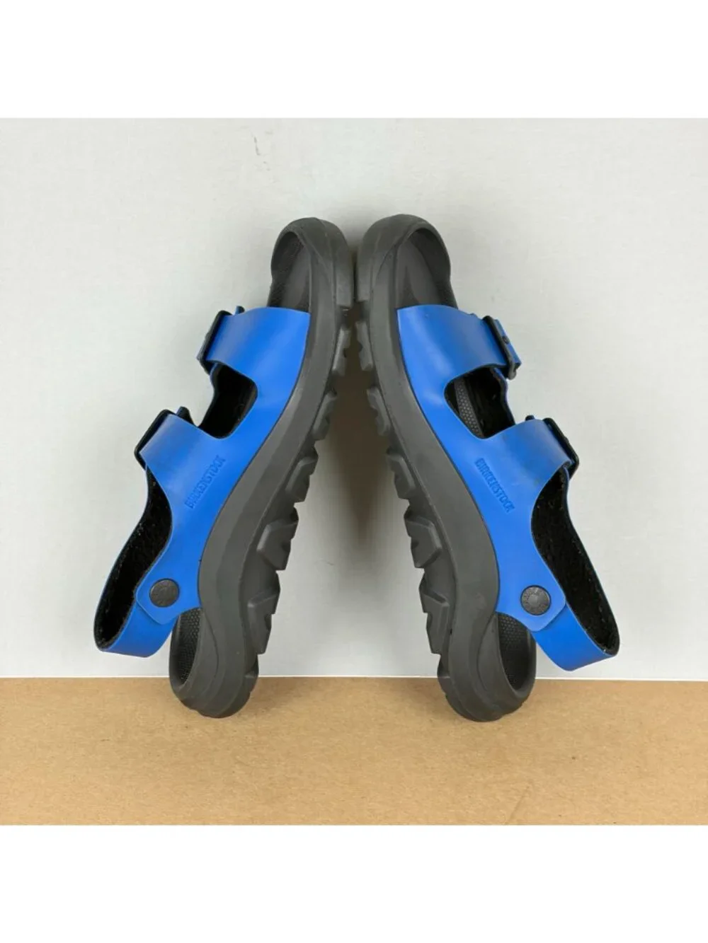 Birkenstock Mogami Slingback Sandals Kids Size 1 Narrow Blue Black Adjustable